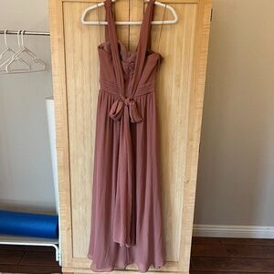 Birdy Grey GRACE CONVERTIBLE DRESS CHIFFON DESERT ROSE